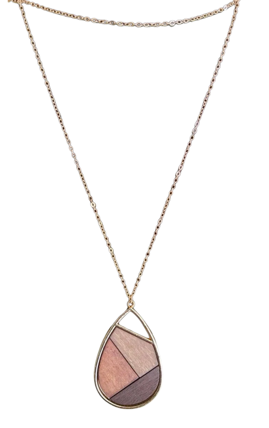 Gold Teardrop Necklace