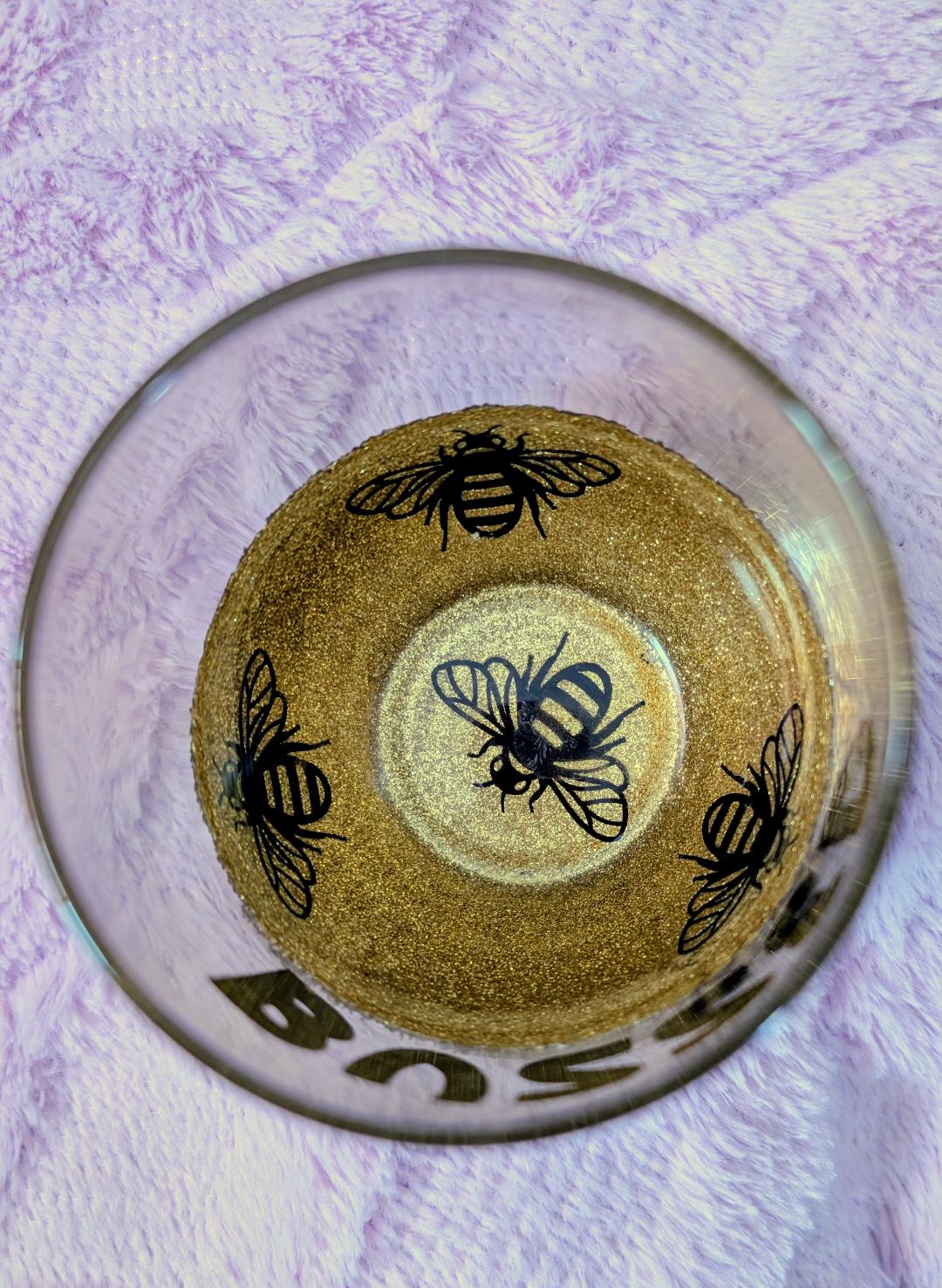 Buzzed wine glasses